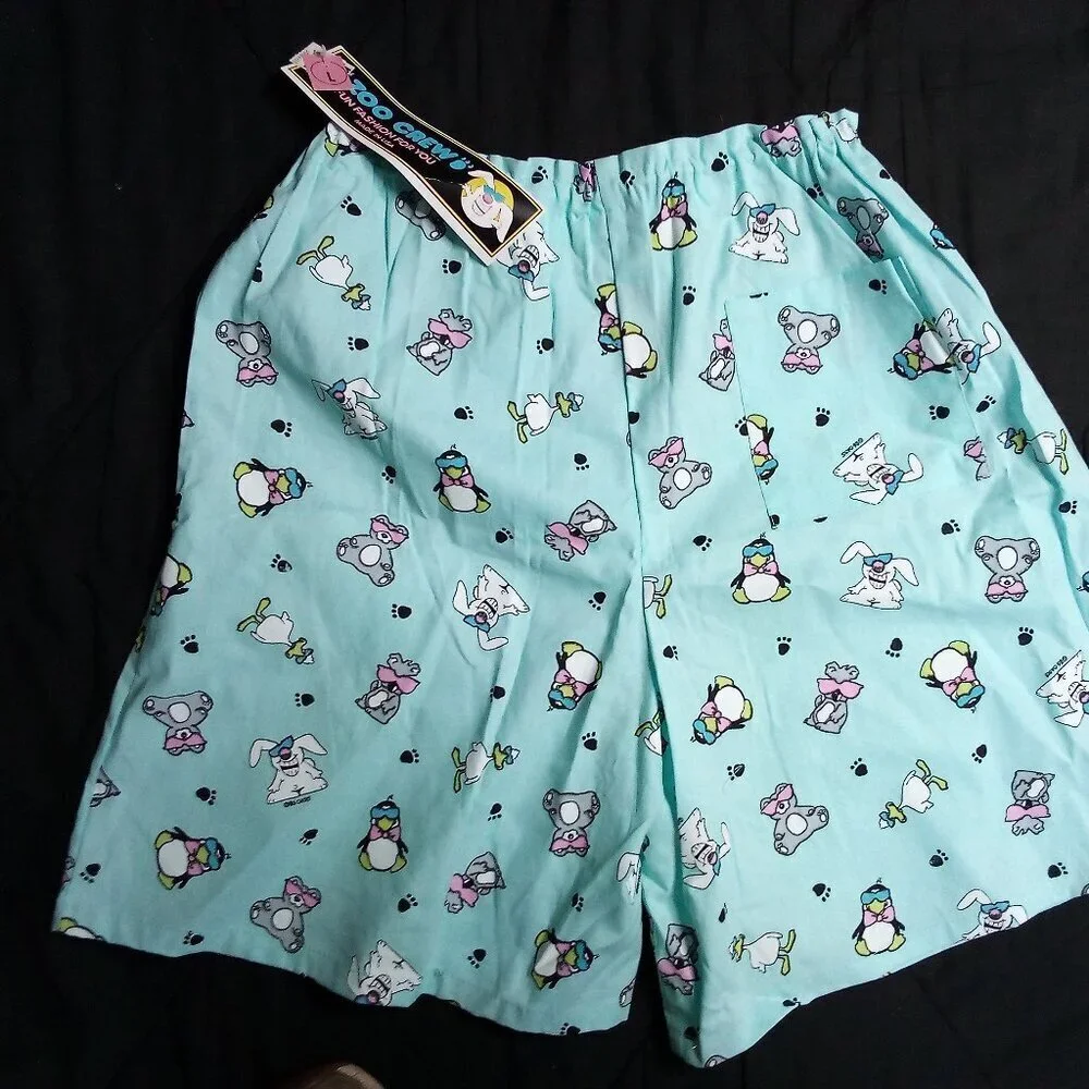 NWT Deadstock Vintage 80s Zoo Crew Shorts